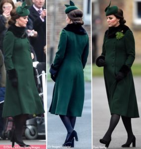 Kate in Green for St. Patrick’s Day with the Irish Guards UPDATED ...