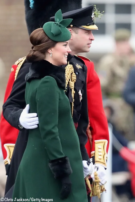 Kate in Green for St. Patrick’s Day with the Irish Guards UPDATED ...