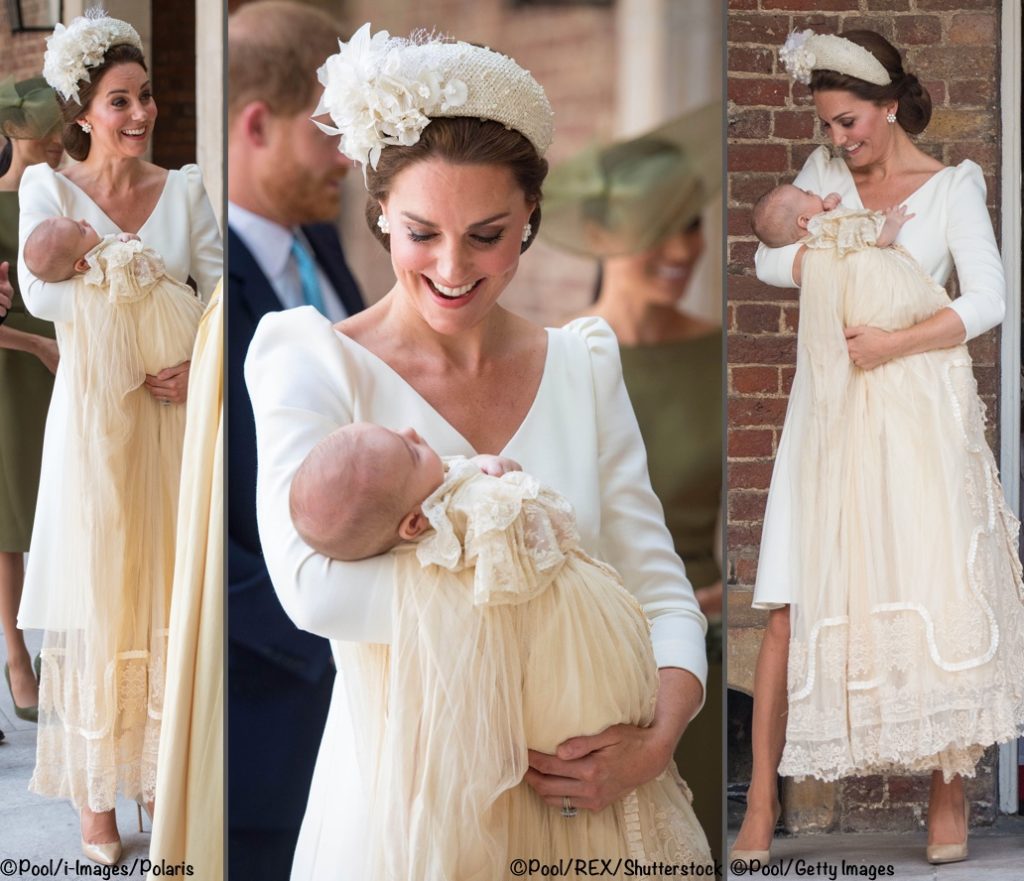 It S Alexander Mcqueen Jane Taylor For Prince Louis S Christening What Kate Wore