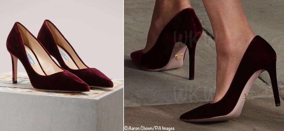 Prada Black Suede Round-Toe Pump - Kate Middleton Shoes - Kate's