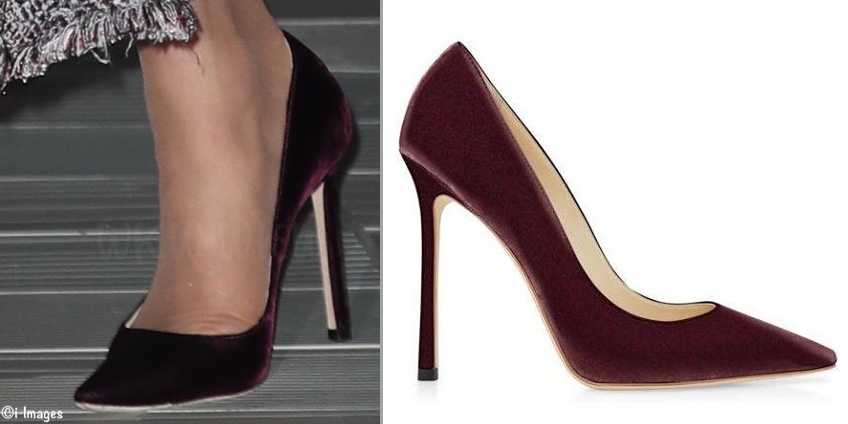 jimmy choo burgundy heels