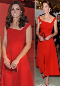 Kate Brings Back Red Preen for Royal Foundation Dinner – What Kate Wore
