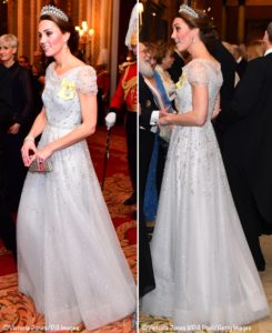 The Duchess Shines in Lover’s Knot Tiara for Buckingham Palace ...