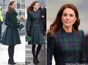 Kate Brings Back Black Watch Coat for Dundee Engagements – What Kate Wore