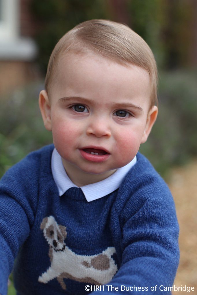 New Photos of Prince Louis Released to Mark His 1st Birthday - What Kate Wore