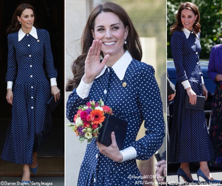 The Duchess in Alessandra Rich and a Very Special Brooch at Bletchley ...