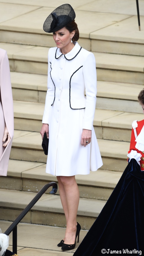 Kate Middleton Wears Another Catherine Walker Coat Dress For Garter Day