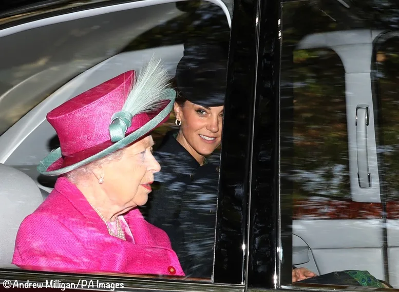 Kate Middleton Queen Crathie Kirk Balmoral Guinea London Coat
