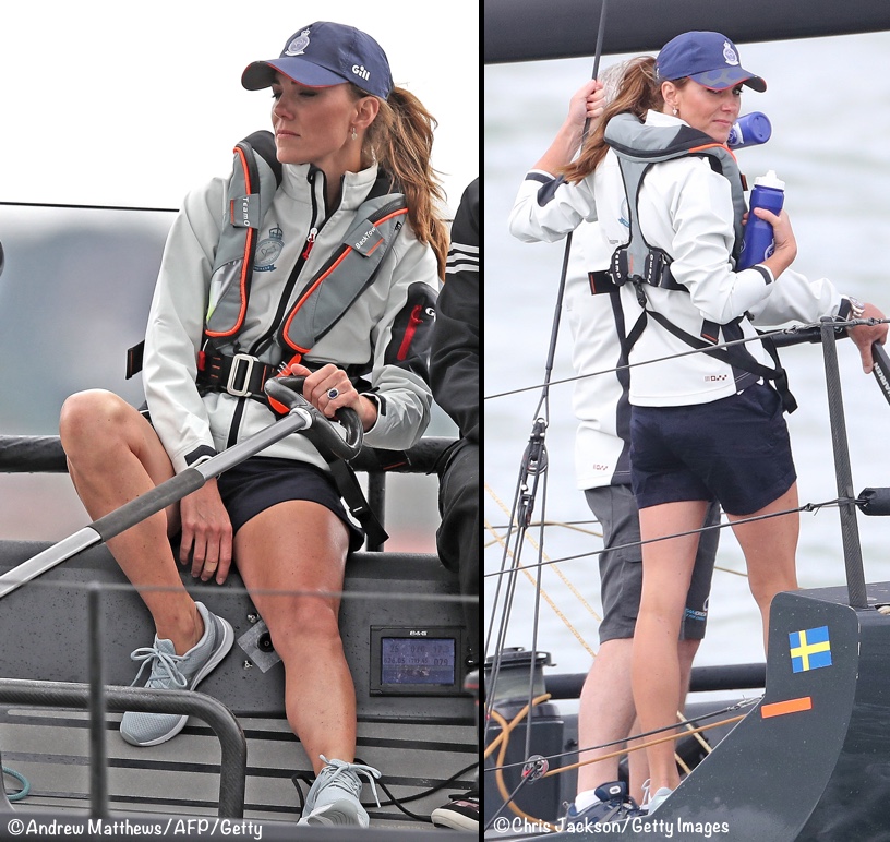 Kate Two 2 Shots Sailing Gear Shorts King's Cup Aug 8 2019 – What Kate Wore