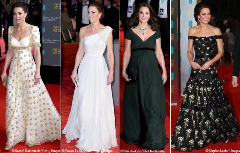 Kate Brings Back 2012 Jubilee Tour Gown for 2020 BAFTA Awards – What ...