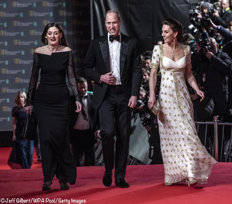 Kate William 2020 BAFTA AWards McQueen Gown
