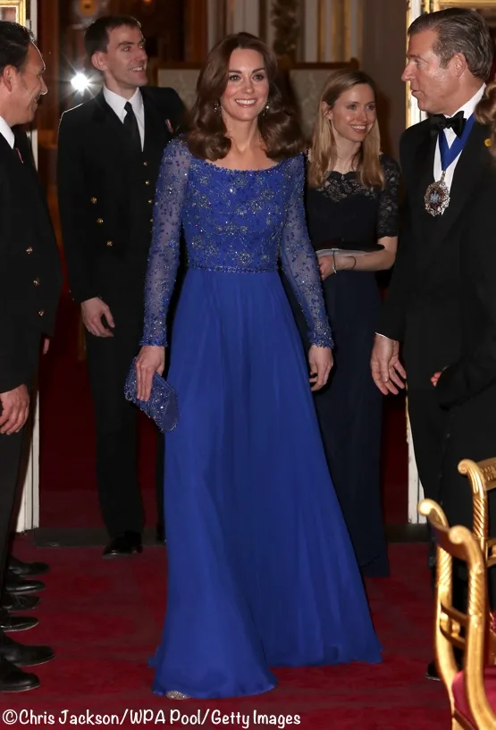 Kate middleton clearance blue evening gown