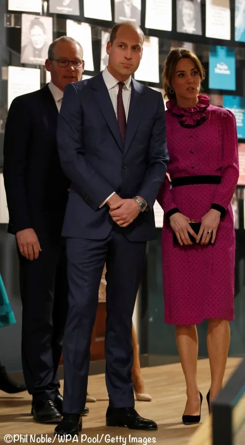 Kate Middleton vintage Oscar de la Renta purple dress Ireland