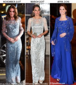 A Look at the Duchess’s Floral-Themed Evening Gowns – What Kate Wore