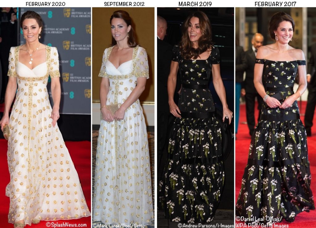 A Look at the Duchess’s Floral-Themed Evening Gowns – What Kate Wore