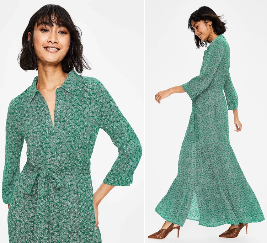 boden viola maxi shirt dress