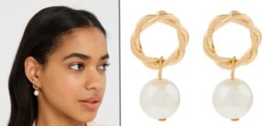 Accessorize pearl rope drop earrings discount