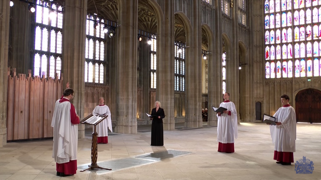 Philip Funeral Choir Wide Shot 2 What Kate Wore