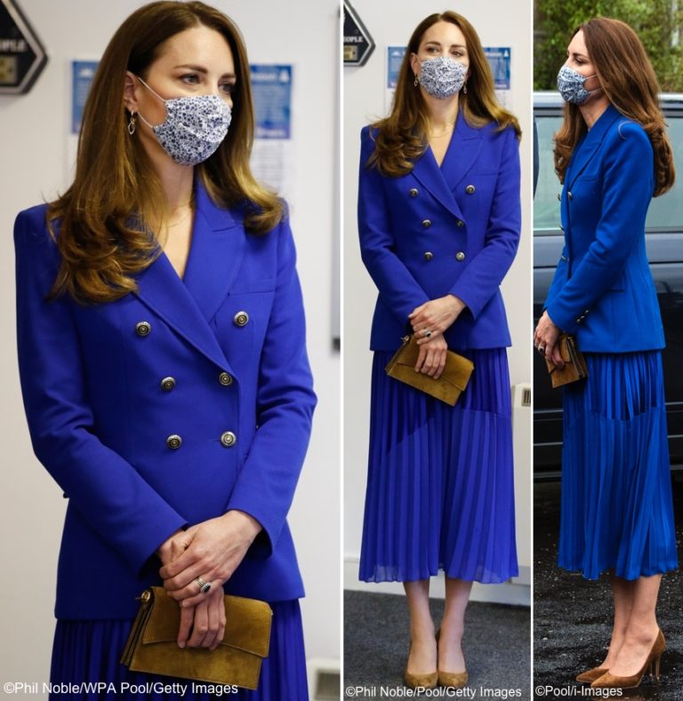 The Duchess in Royal Blue for First Day of Scotland Tour – What Kate Wore