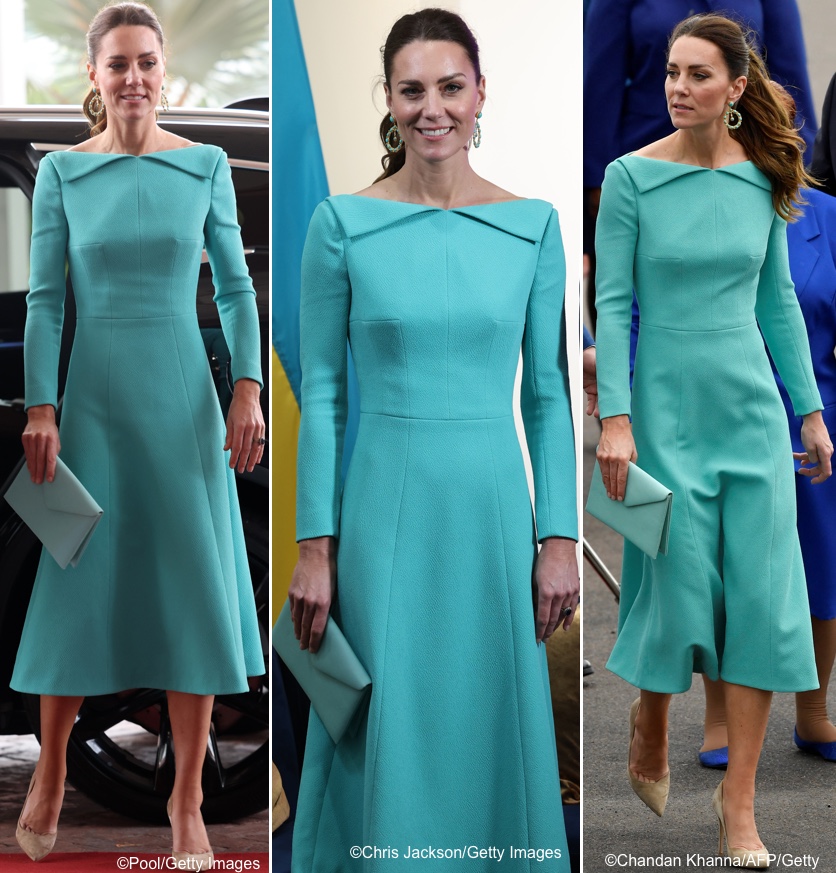 The Duchess Wears Emilia Wickstead for Bahamas Arrival – What Kate Wore
