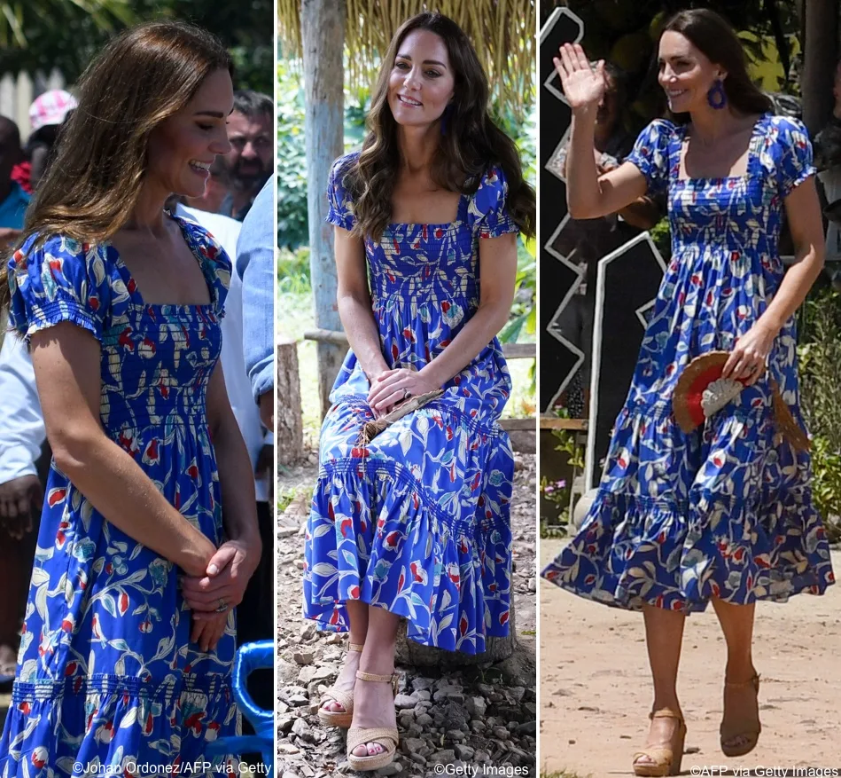 It's Tory Burch and Old Favorites for Royal Tour Day Two – What Kate Wore