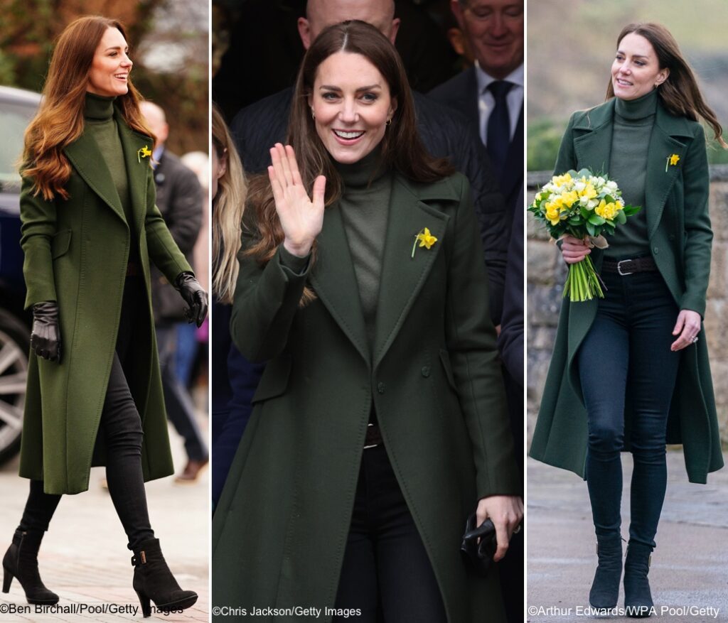 The Duchess in Familiar Styles for St. David’s Day in Wales – What Kate ...