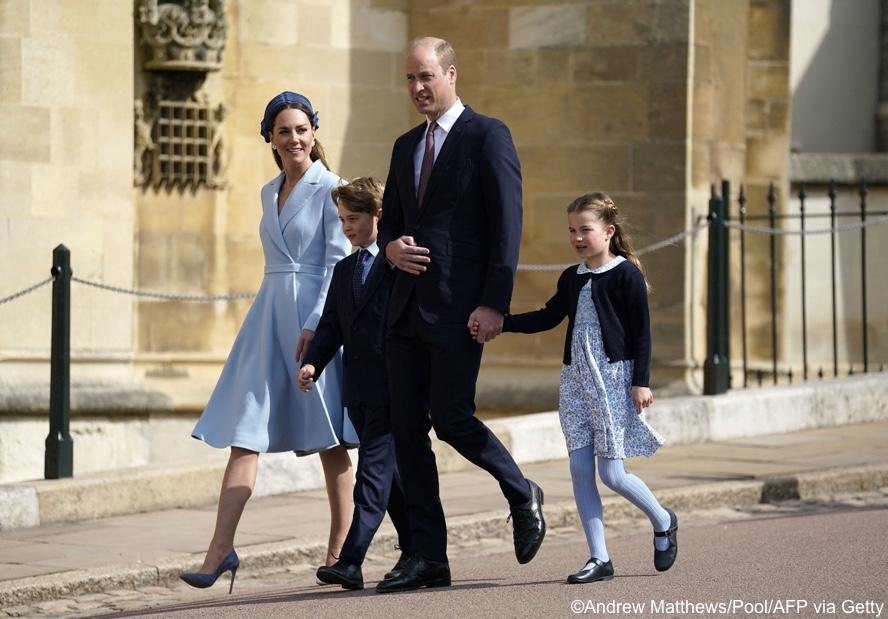 The Duchess in Soft Blue Emilia Wickstead for Easter Sunday Service in Windsor – What Kate Wore