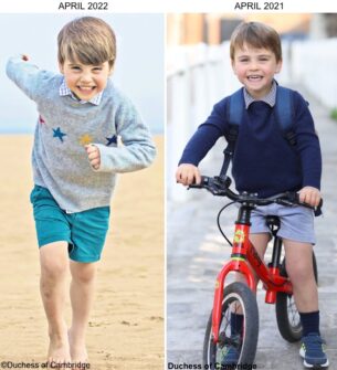 Prince Louis on the Beach for Delightful Fourth Birthday Photos – What ...