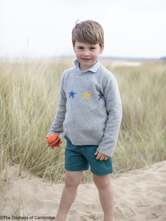 Prince Louis On The Beach For Delightful Fourth Birthday Photos – What ...