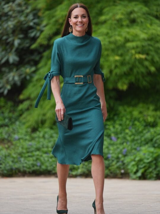 The Duchess Wears Edeline Lee for British Fashion Council Engagement
