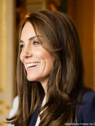 The Princess of Wales in Alexander McQueen for Windsor Castle Audience