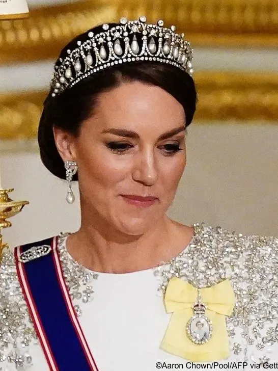It’s Jenny Packham for the Princess of Wales at State Dinner