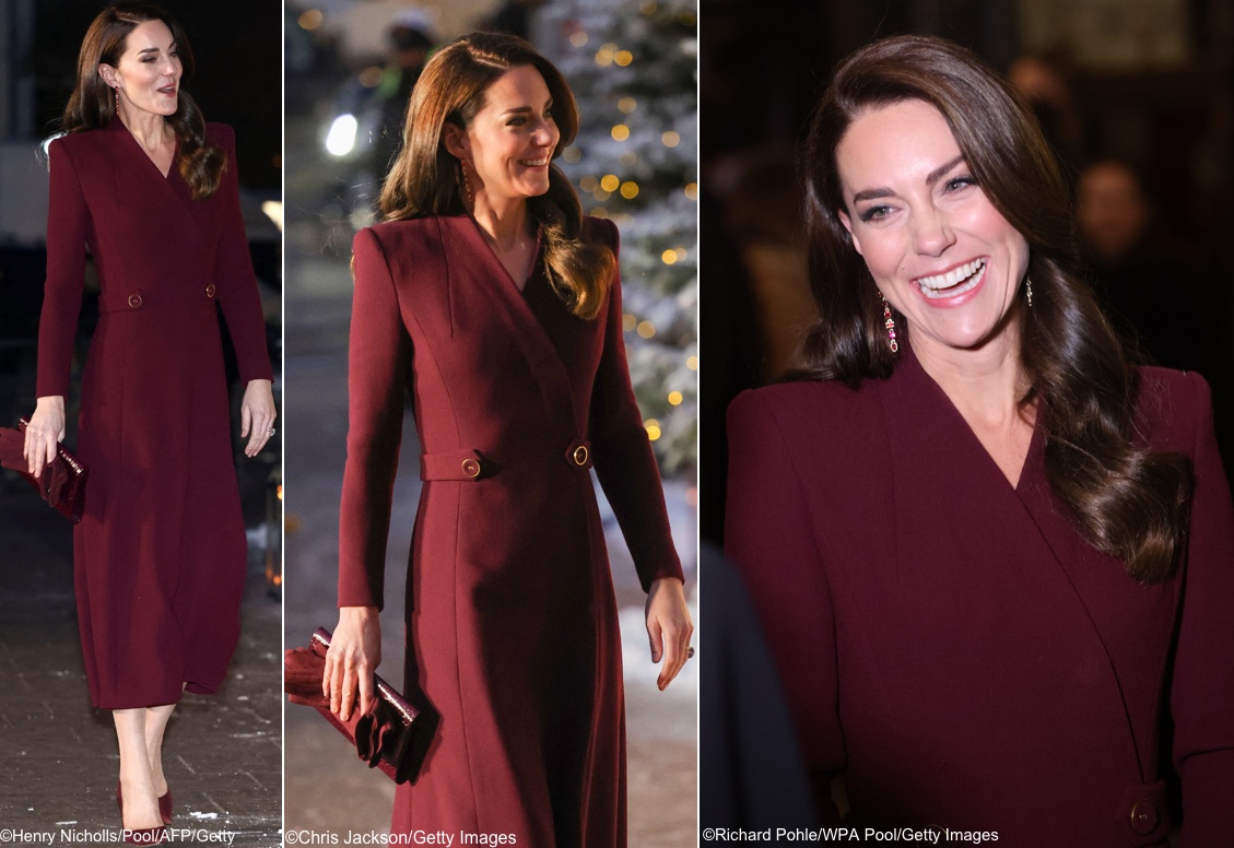 The Princess of Wales in Rich Burgundy Shades for Carol Concert – What ...