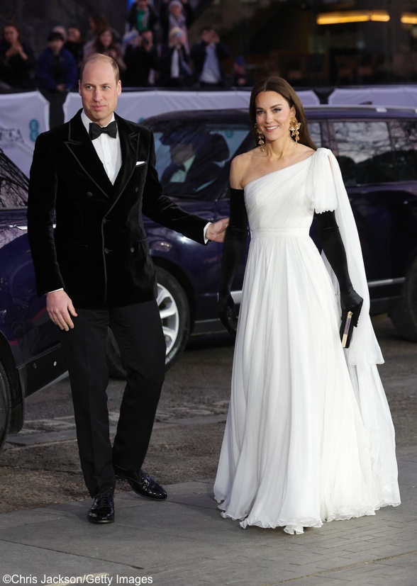Princess of Wales in Updated Alexander McQueen Gown for BAFTA Awards