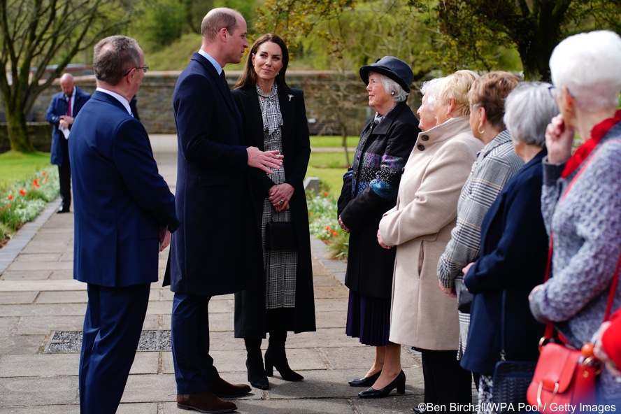 The Prince & Princess of Wales Visit Aberfan Memorial