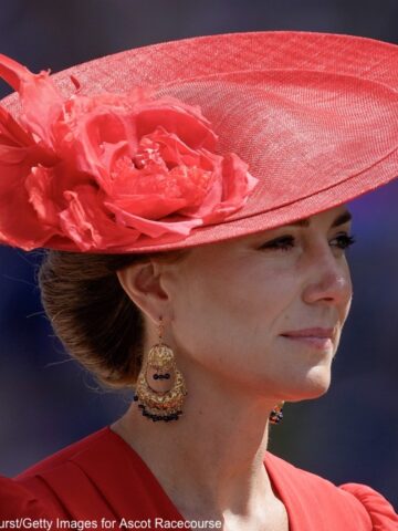 The Princess in Rich Red Hues for Royal Ascot