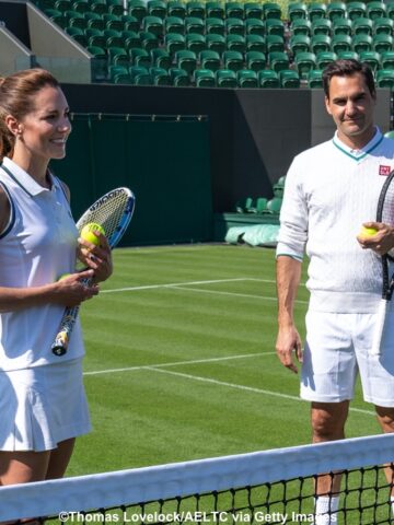The Princess of Wales & Roger Federer Play a Little Tennis at Wimbledon