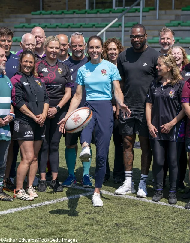 Kate Middleton's sporty outfit at Maidenhead Rugby Club today