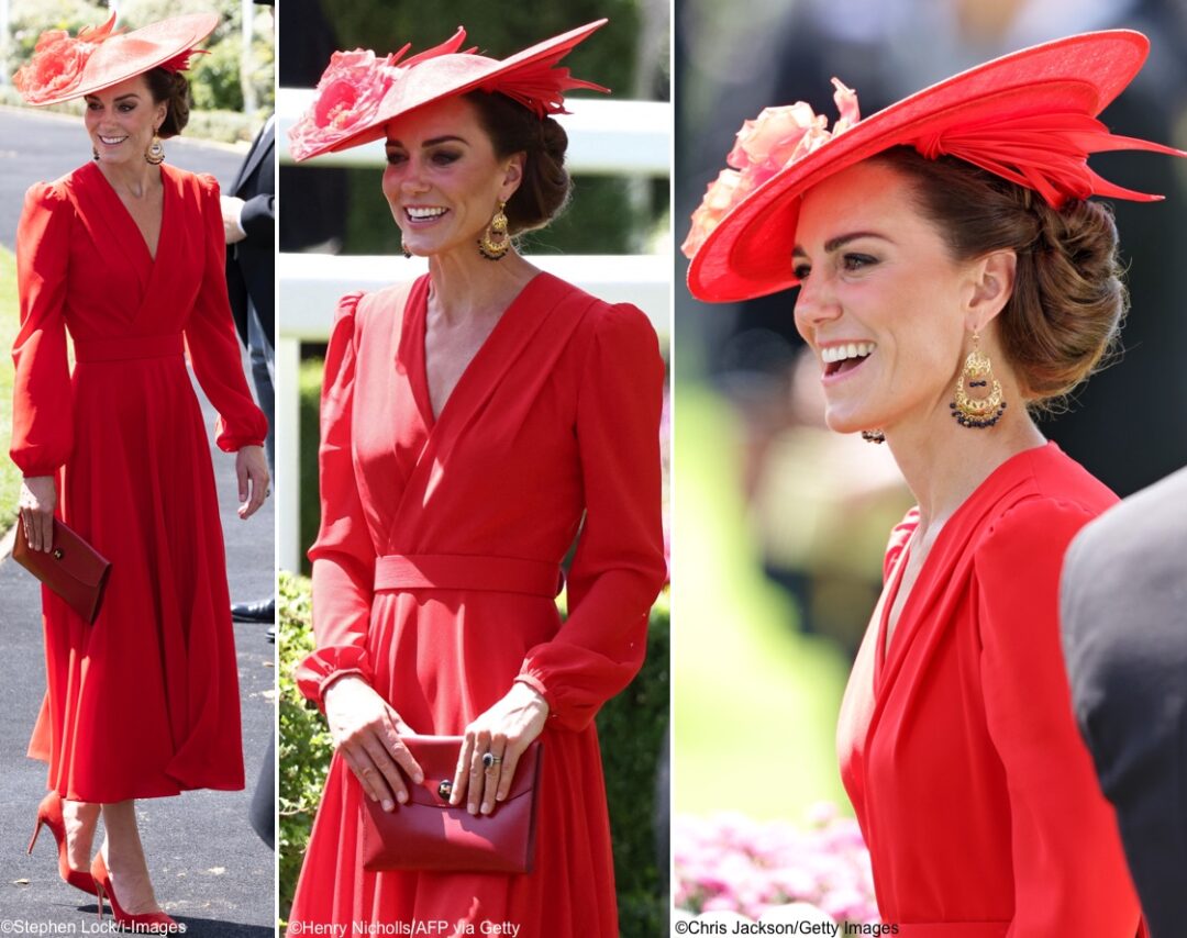 The Princess in Rich Red Hues for Royal Ascot – What Kate Wore