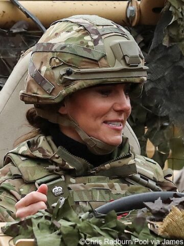 The Princess in Camouflage for Dragoon Guards Engagement