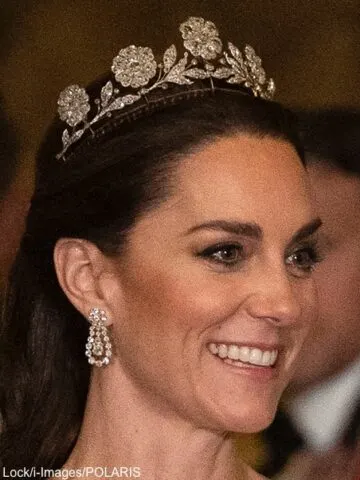 The Princess of Wales in Jenny Packham and a Surprising Tiara at State Dinner