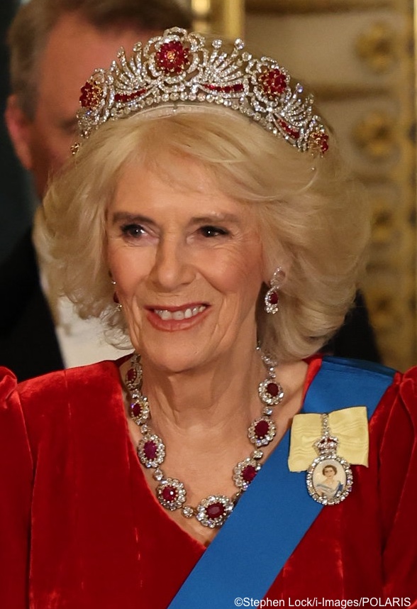 The Princess of Wales in Jenny Packham and a Surprising Tiara at State ...