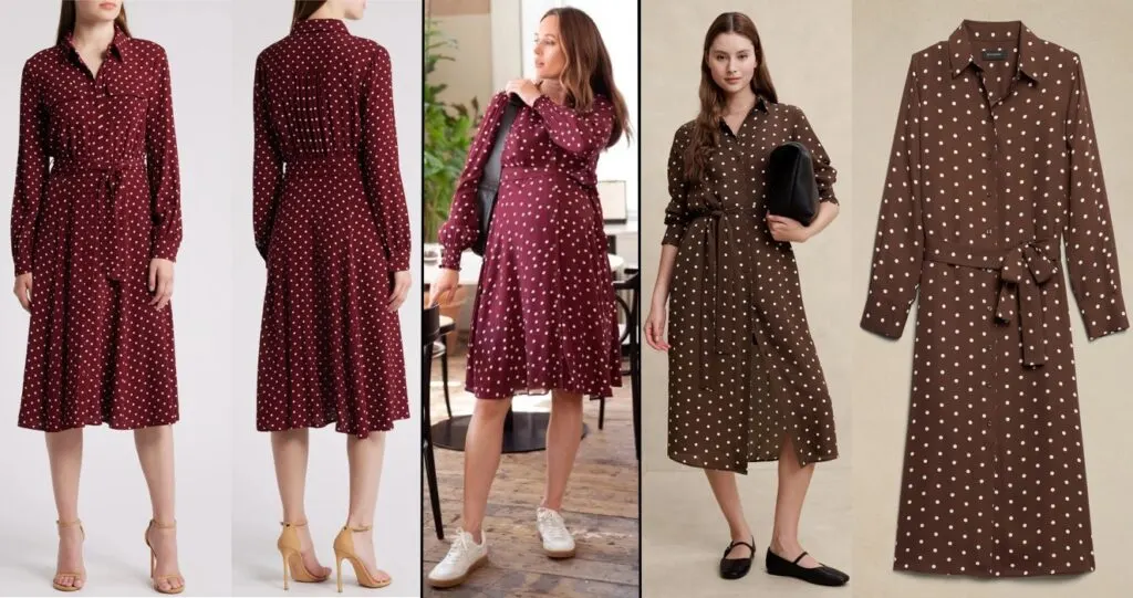 Margot spot shirt dress best sale