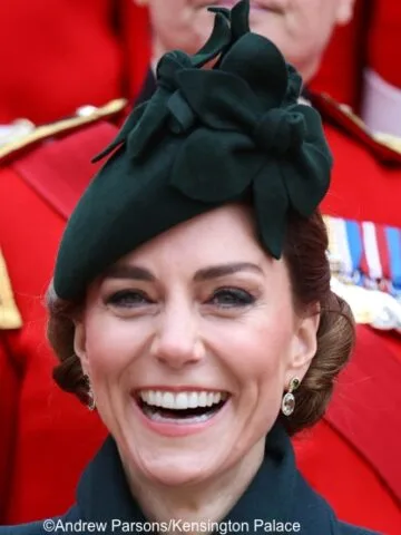 The Princess in Green for St. Patrick’s Day with the Irish Guards