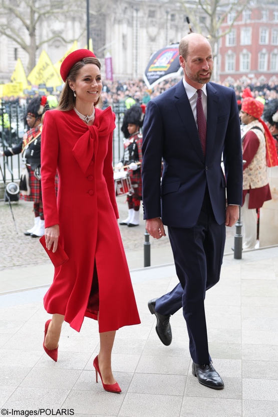 The Princess in Wealthy Purple Ensemble for Commonwealth Day Service. – What Kate Wore
