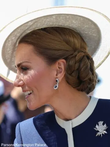 The Princess in Suzannah London for Ship-Naming Ceremony