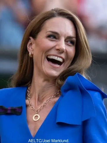 It’s Royal Blue Roksanda for Wimbledon Men’s Final as Wales Children Join their Parents