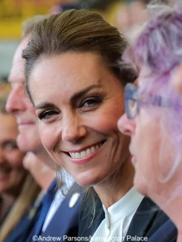 The Princess in Alexander McQueen and Knatchbull for Women’s Rugby World Cup