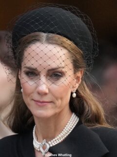 The Princess of Wales in Familiar Designs for Duchess of Kent Funeral Mass