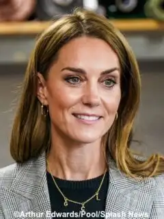 The Princess Wears Bella Freud for British Textiles Engagements